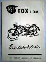 NSU Fox OSB 101 98 4 Takt Ersatzteileliste Ersatzteil Liste Baden-Württemberg - Herbrechtingen Vorschau