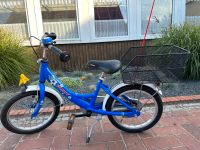 Puky Fahrrad 18 Zoll Junge mit Wimpel, Korb, blau Niedersachsen - Aurich Vorschau
