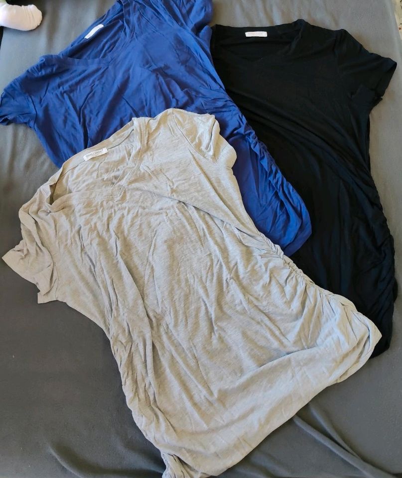 Umstandsshirts Shirt Gr. M blau schwarz grau in Grevesmuehlen