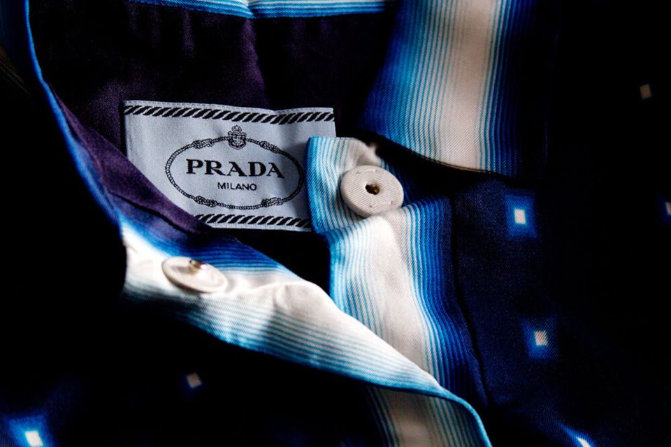 Prada blue silk dress IT. 40 (wie DE 36) in Saarbrücken