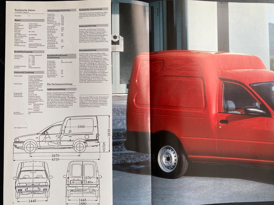 Prospekt Nissan Sunny Van von 05/1992 in Mettmann