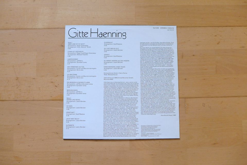 Schallplatte LP Vinyl Amiga Gitte Haenning 056412 DDR in Adorf-Vogtland