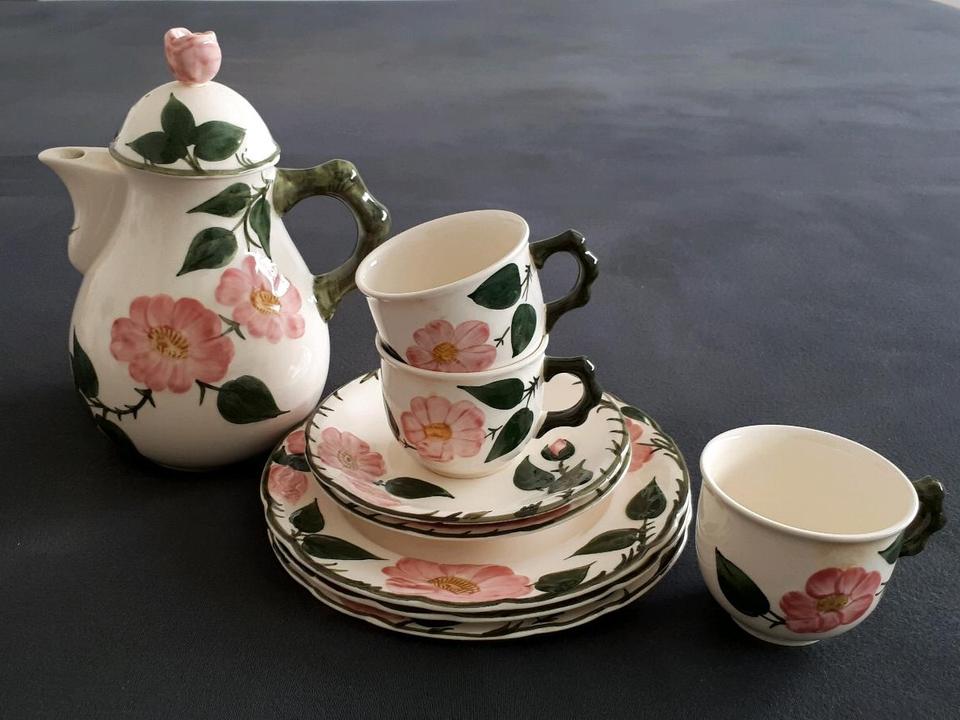 villeroy&boch WILDE ROSE, Kaffeekanne, Tasse, Unterteller, Teller in Mühldorf a.Inn