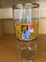 Altes Bierglas mit Goldrand und BAYERNWAPPEN, 0,5 l, unbenutzt Bayern - Würzburg Vorschau