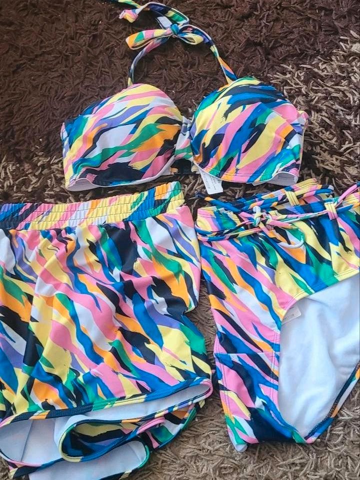 Damen 3 teilige Bikini Set  . Gr. 48/50 , 80C in Duderstadt