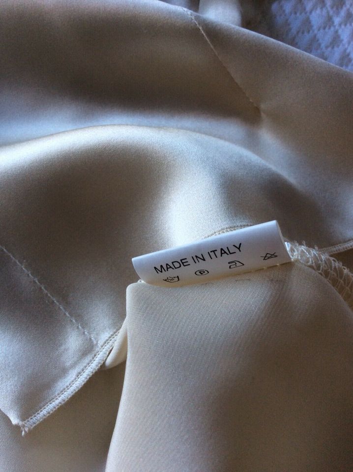 Damen Bluse made in Italien Gr.40 Seide/ Organza hellgelb in Ahrensburg