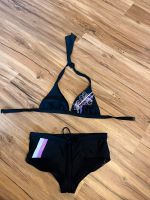 Vintage Esprit Bikini lila schwarz Blume S 36 ungetragen Bayern - Schwabach Vorschau