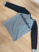 TOP! Sweatshirt BERSHKA Gr.XS S -Pullover grau/schwarz exclusive Hessen - Hauneck Vorschau