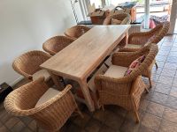 Sitzgruppe Rattan Gartenmöbel Set 8 Stühle und Tisch Nordrhein-Westfalen - Wesel Vorschau