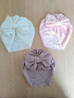 NEU Baby Mädchen Mützen Turban rosa weiß Flieder Spitze Bayern - Weil a. Lech Vorschau