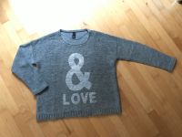 ❤️ Pullover Strickpulli 44 46 48 XL Heine grau silber Print ❤️ Rheinland-Pfalz - Nieder-Olm Vorschau