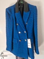 blauer Zara Blazer gr. S mit Gold Knöpfen und Lederkragen Bayern - Senden Vorschau