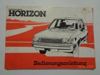 Chrysler Simca Horizon Oldtimer Betriebsanleitung Nordrhein-Westfalen - Oberhausen Vorschau