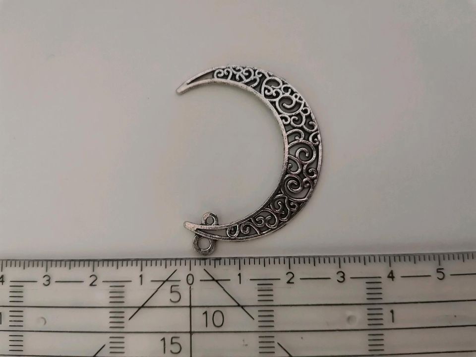 Silber halb Mond Schmuck Herstellung DIY in Ostelsheim