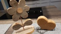 2 neue Handarbeit Holz Dekorationen „Blume und Herz“ komplett1 5€ Saarland - Riegelsberg Vorschau