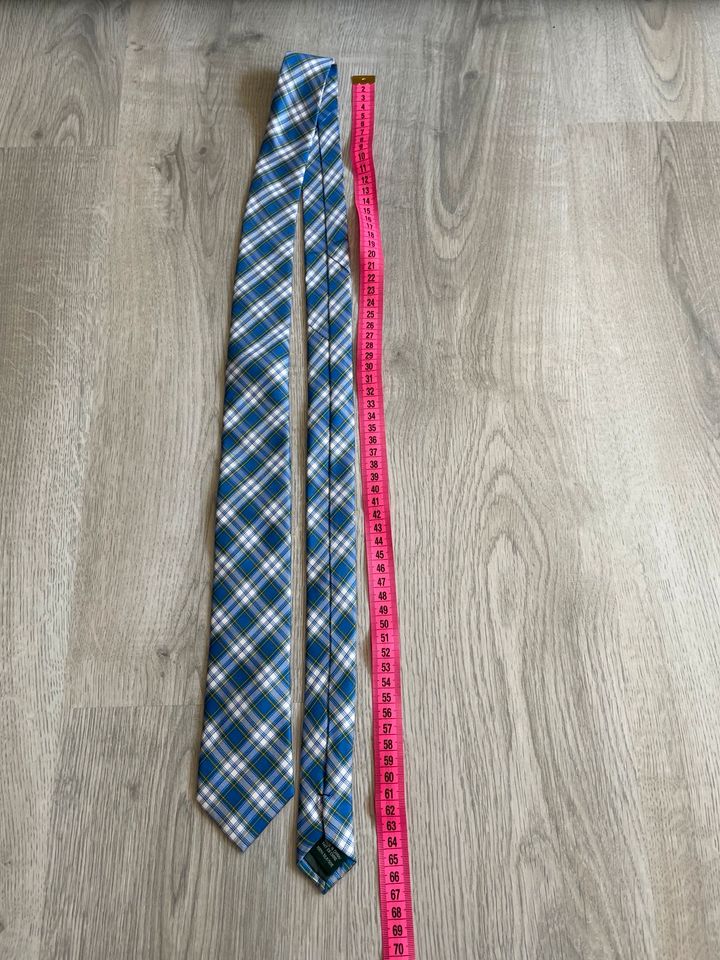 Ralph Lauren Krawatte Schlips blau gelb neuwertig in Bad Bevensen