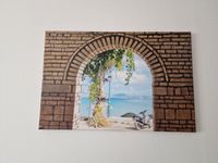Blick aus Cafe aufs Meer in Zakynthos, Leinwand 40 x 60 Bayern - Germering Vorschau