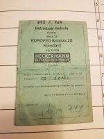 Original Betribserlaubnis Europed Brianza 25 Niedersachsen - Bergen Vorschau