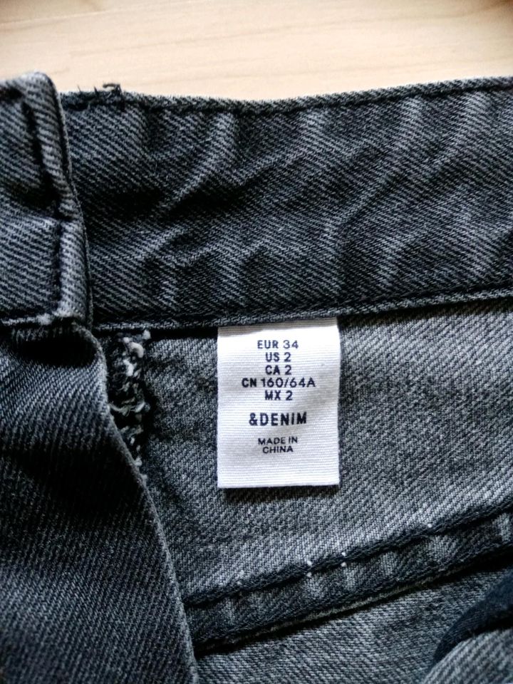 Jeans Mini Rock schwarz 34  XS & demin in Witten