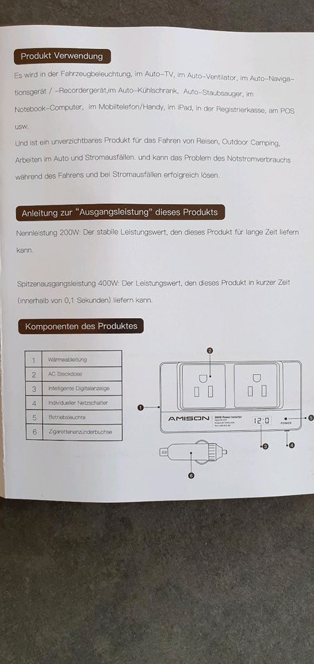 AmisonPowerInverter200W in Birkenfeld