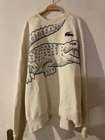 Lacoste Herren Pullover Gr.L beige mit Aufdruck Hessen - Fritzlar Vorschau