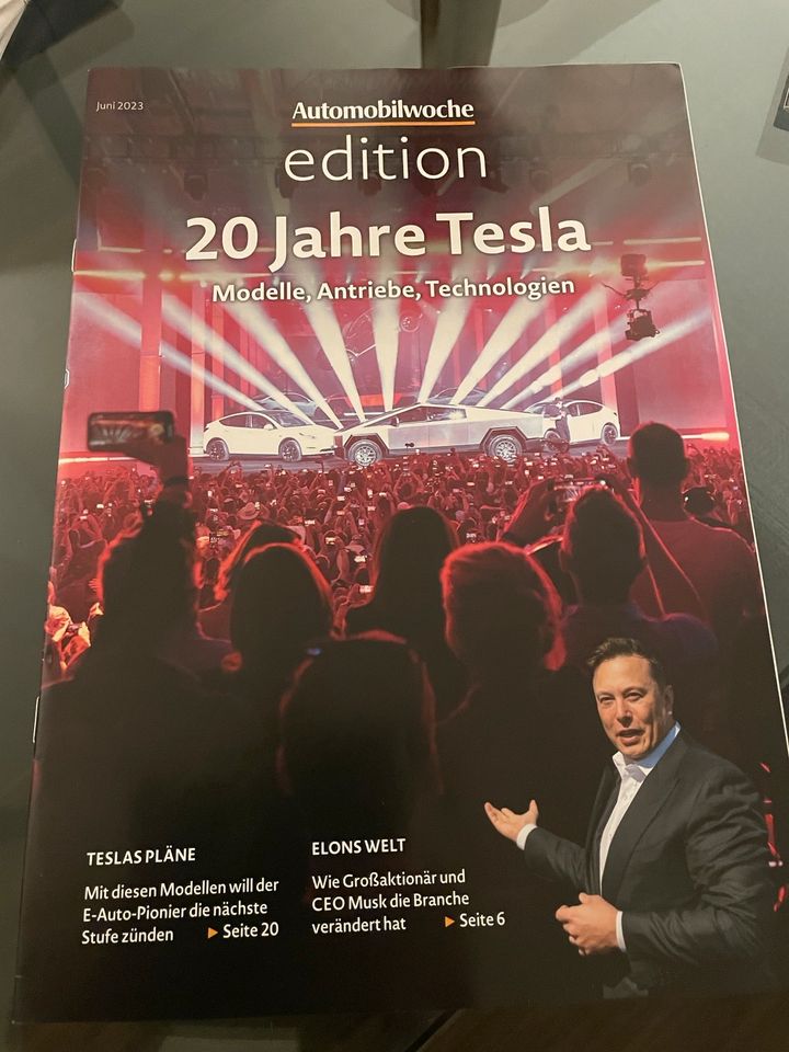 20 Jahre Tesla Automobilwoche Edition Model S Y 3 Katalog in Braunschweig