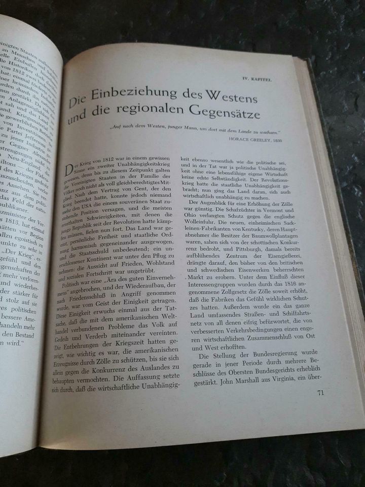 Grundriss Der Geschichte der Vereinigten Staaten von Amerika 1954 in Bremen