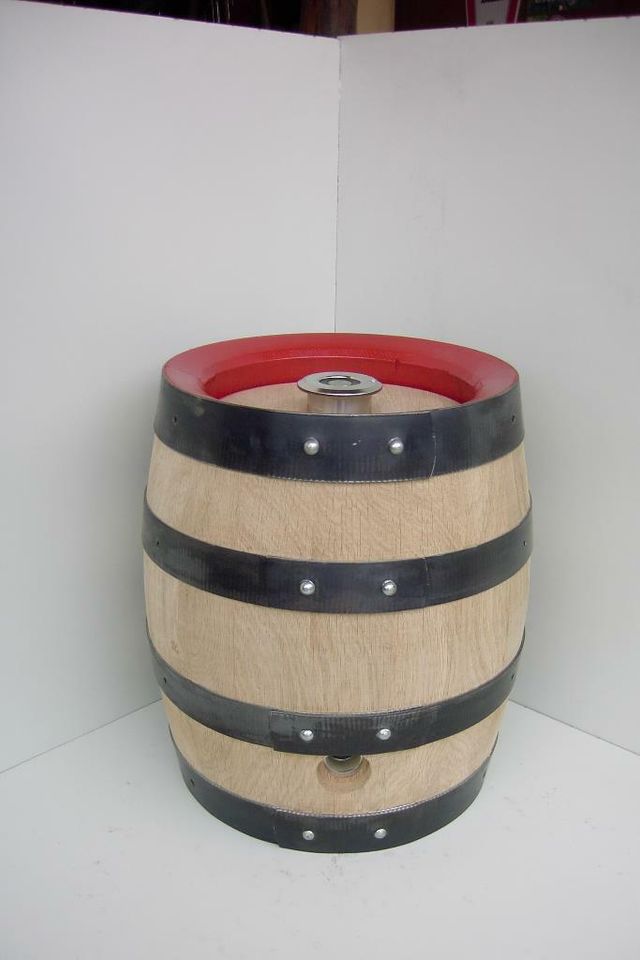 Holzbierfass 10 Ltr. Eiche mit Edelstahlblase, Keg in Bad Staffelstein