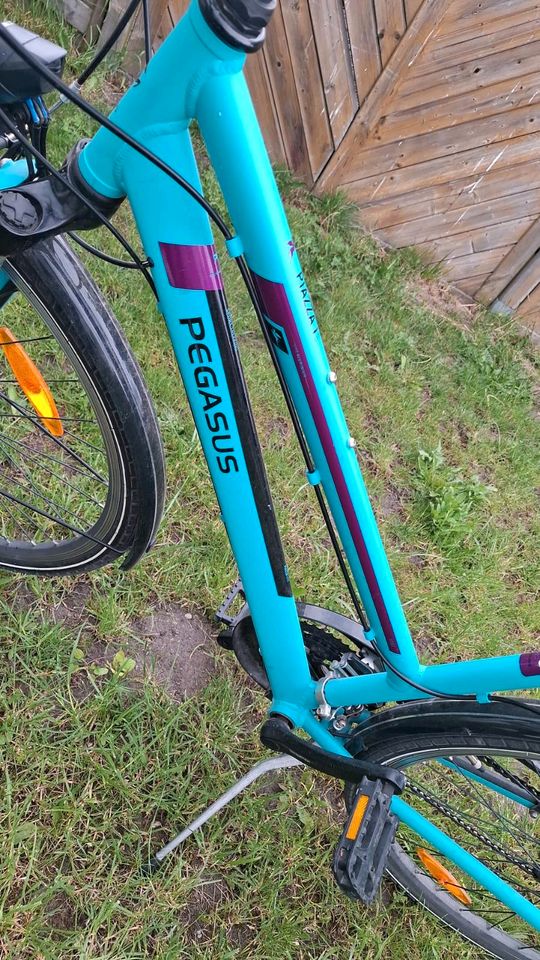 Trekking Cityrad Fahrrad 26 Zoll Pegasus türkis in Mölln (Mecklenburg)