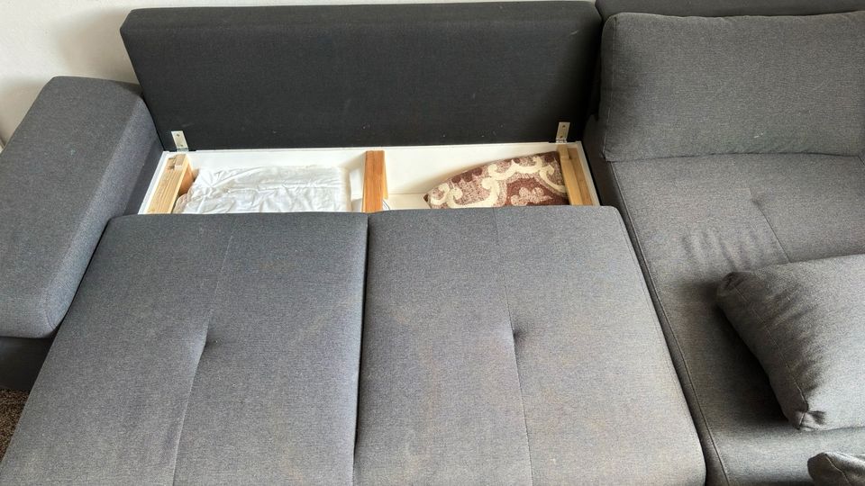 Sofa Couch Textil/Holz in Mülheim (Ruhr)