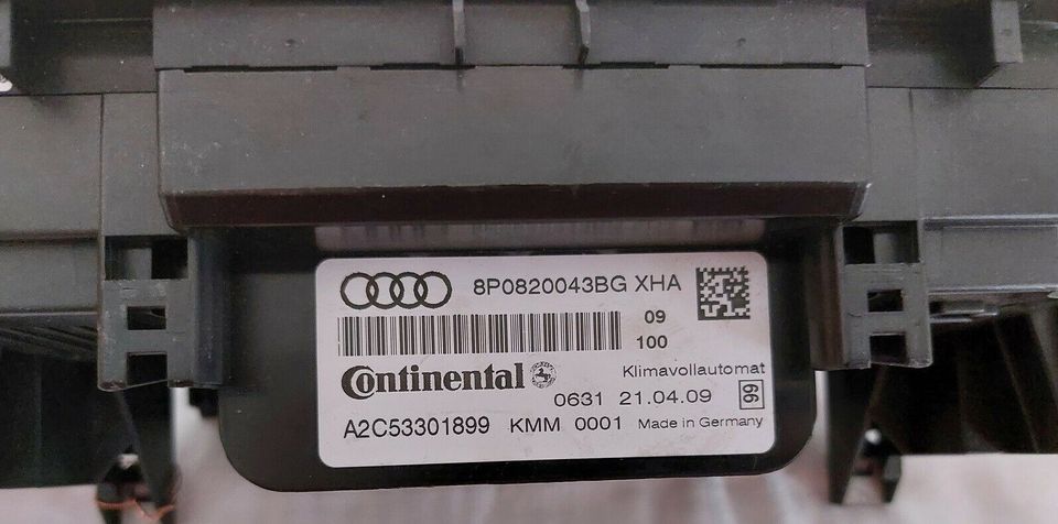 Gebr. Audi A3 Klimabedienteil 8P0820043BG in Duisburg