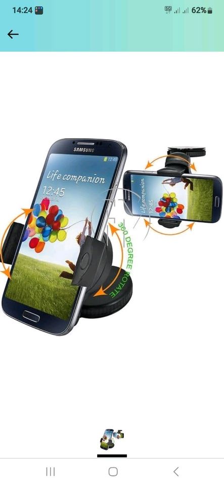 Armaturenbrett-Halterung Samsung Galaxy S4, S5, S6, S7, S7 Edge, in Rietberg