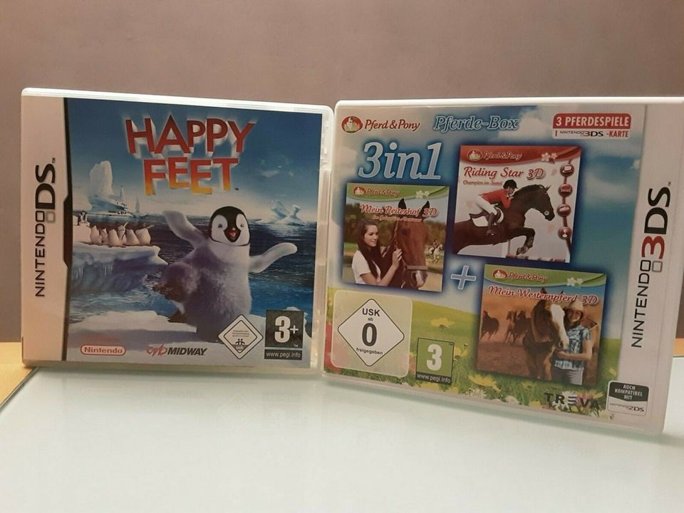Nintendo DS Spiele Happy Feet und 3DS Spiele Pferde Box in Bochum