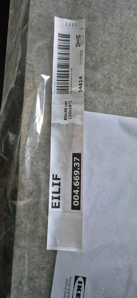 IKEA EILIF Abschirmung Schreibtisch, grau, 80x48 cm 004.669.37 in Gundelsheim