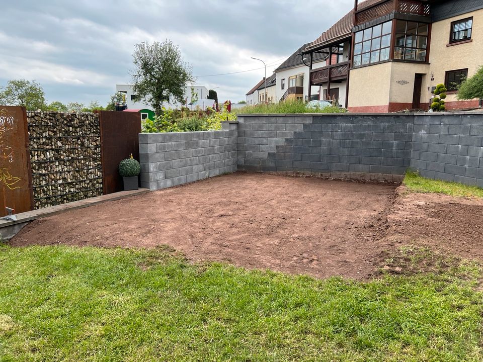 Baggerarbeiten, Gartengestaltung in St. Wendel