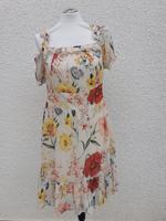 Orsay Kleid Creme Mit Blumen Chiffon und Rüschen Gr.40 Bayern - Ebermannstadt Vorschau
