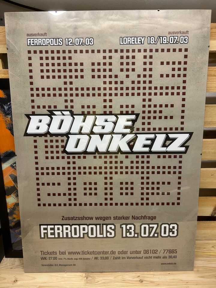 Böhse Onkelz Art Print 2019 Poster Berlin und Wels in Vogt