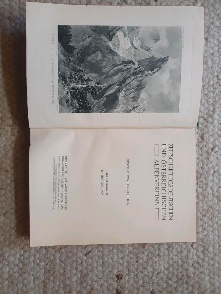 Buch Alpenverein D/Ö 1909 in Bad Endorf