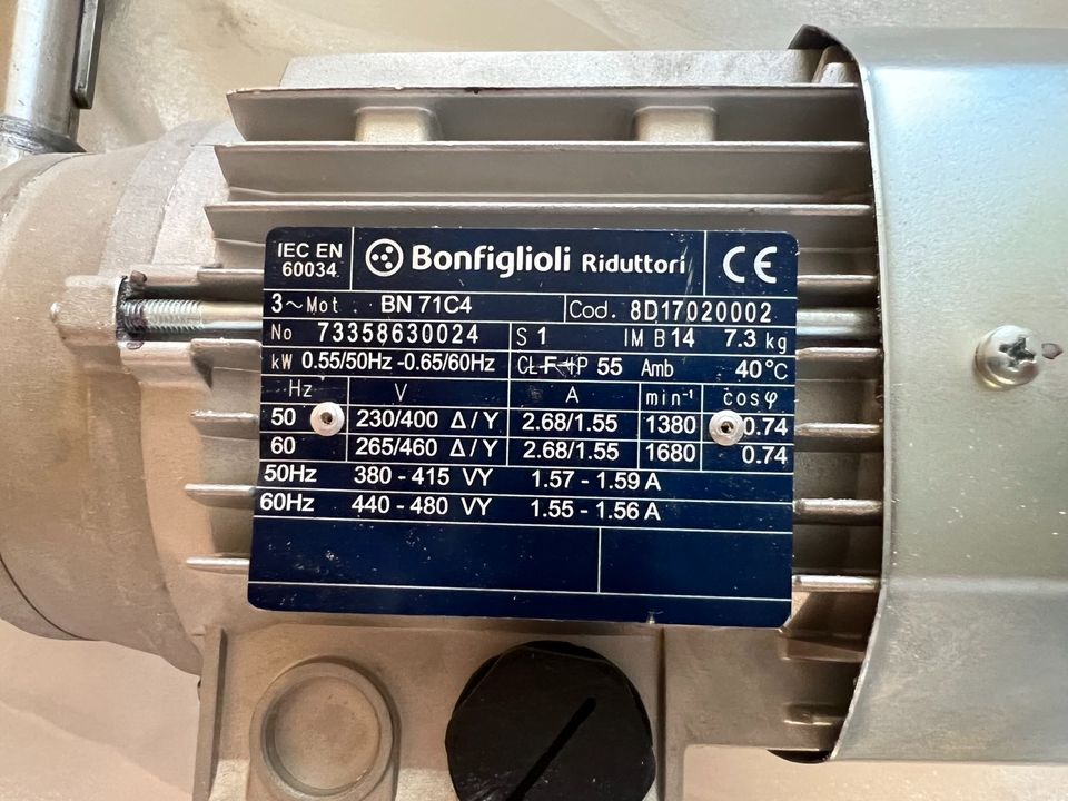 Stufenloser Getriebemotor in Brachttal