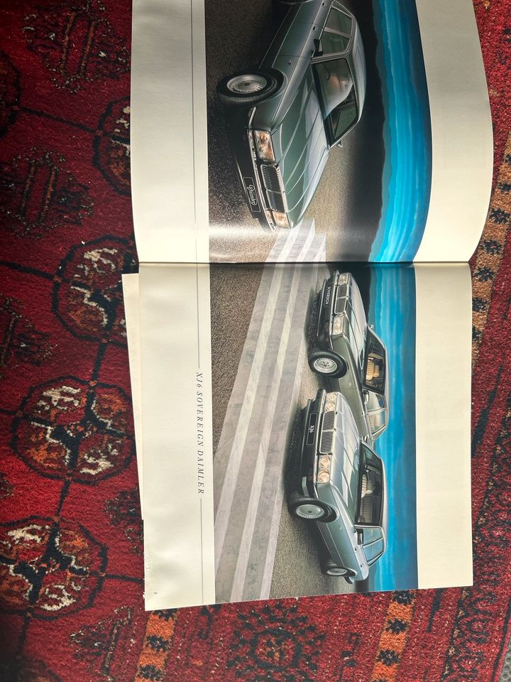 Jaguar XJ6 / Sovereign / Daimler Prospekt samt Farbkarte um 1990 in Freinsheim