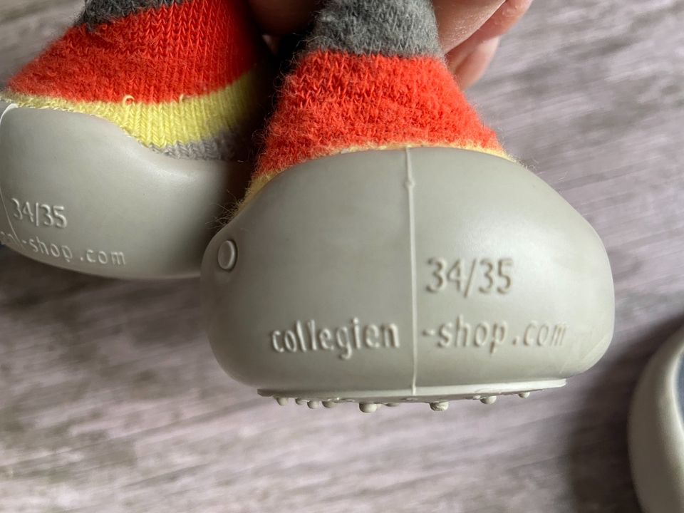 Collegien Hausschuhe Barfußschuhe Schuhe Haussocken 33/34 38/39 in Wiedemar