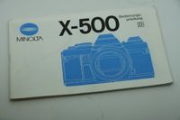 Minolta Bedienungsanleitung X-500 Rheinland-Pfalz - Weilerbach Vorschau