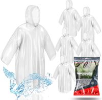 Travelfreund® 8x Einweg & Einmal Regenjacke mit Kaputze Cape Baden-Württemberg - Sandhausen Vorschau