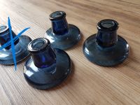 IKEA Vintage 3 Kerzenhalter Glas rauch blau - Design Maria Kariis Hessen - Baunatal Vorschau