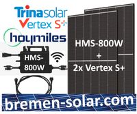 Balkonkraftwerk 800W Hoymiles HMS-800W + 2x Trina Vertex+ 445W Niedersachsen - Delmenhorst Vorschau