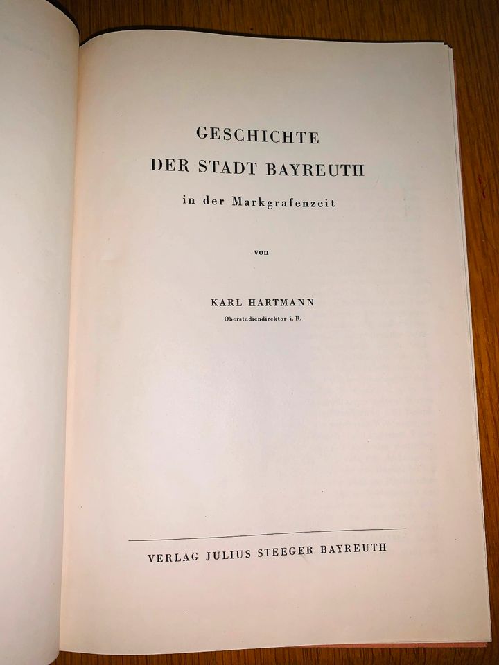 Geschichte der Stadt Bayreuth in der Markgrafenzeit, 1949 in Gmund