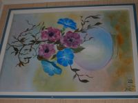 BLUMENGESTECK asiatisch Acrylfarben im HOLZRAHMEN 30x40 Bergedorf - Hamburg Allermöhe  Vorschau