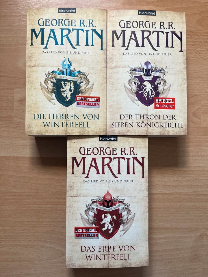 Game pf thrones/ das Lied von Feuer und Eis Bücher Band 1-3 in Erfurt