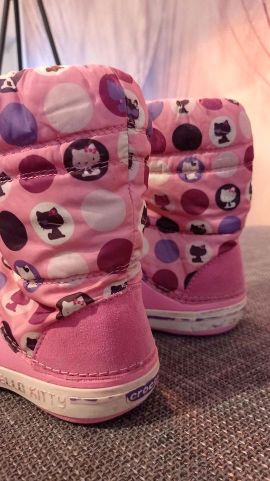 CROCS HELLO KITTY gr.28-29  17.5cm Wasser Winter Schnee Stiefel in Berlin