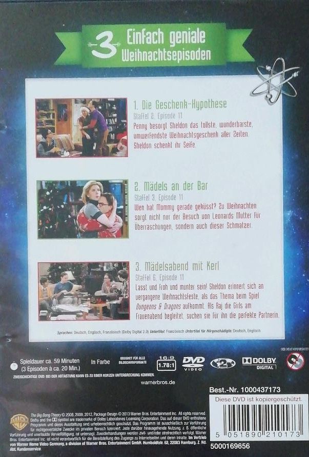 DVD - The Big Bang Theory Christmas Collection in Beedenbostel